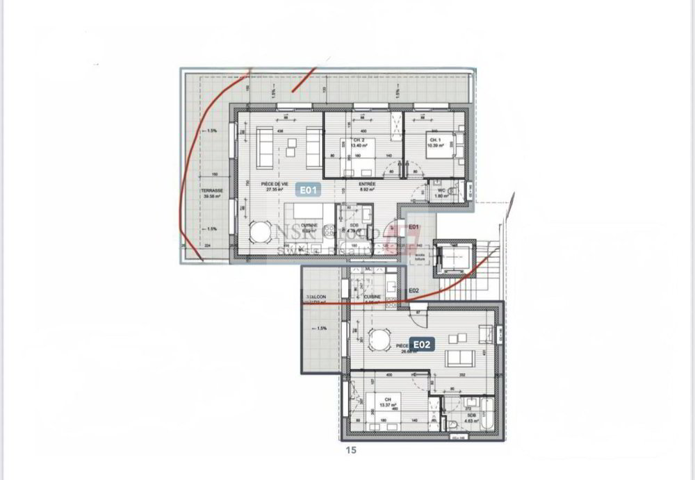 Appartamento di 4 locali in affitto a Plan-les-Ouates - immagine 1/2
