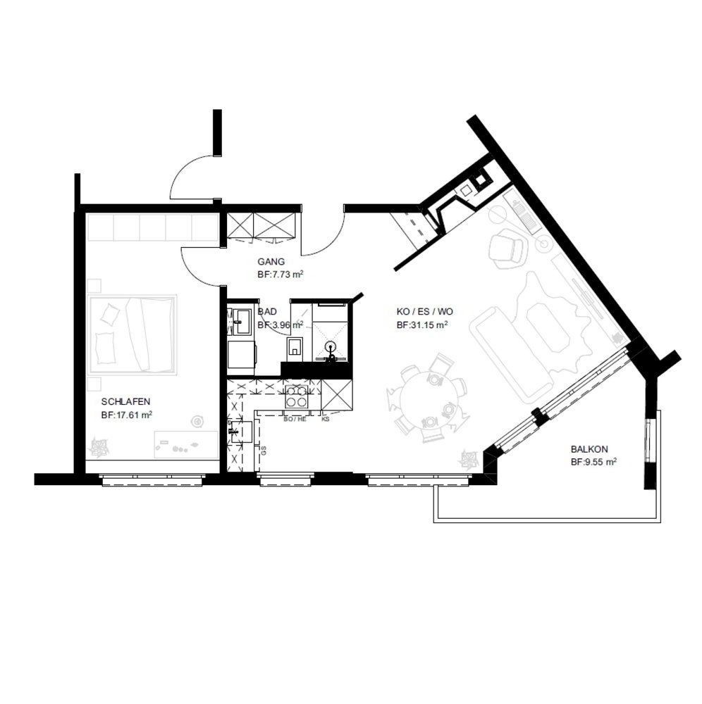 Appartement 2.5 pièces à acheter à Horn - image 1/12