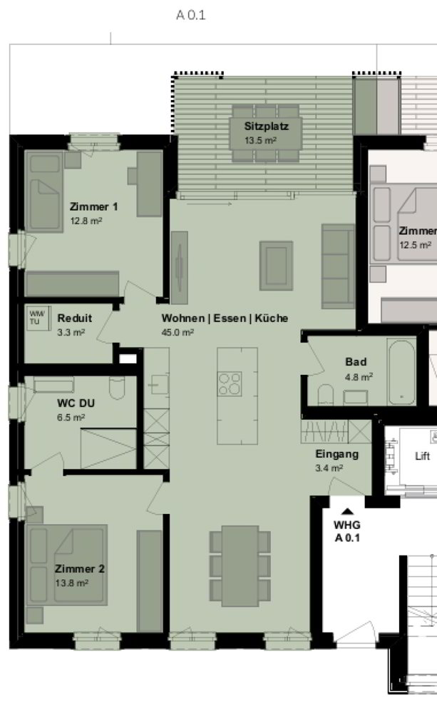 Appartement 3.5 pièces à louer à Würenlingen - image 1/12