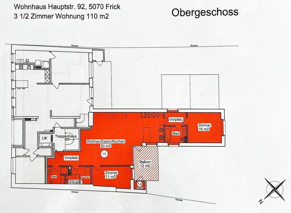 Appartement 3 pièces à louer à Frick - image 1/13