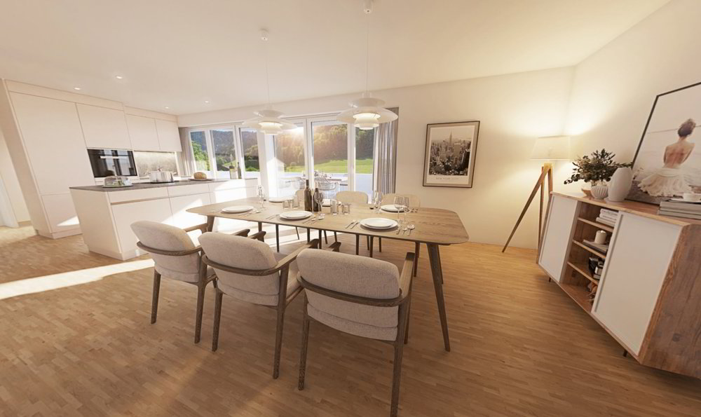 Neubau - Luxus pur! 4.5 Zimmer-Gartenwohnung über dem Walensee - Ansicht 3