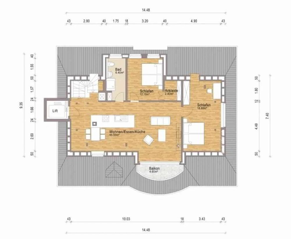 Appartement 3.5 pièces à louer à Kriens - image 1/10