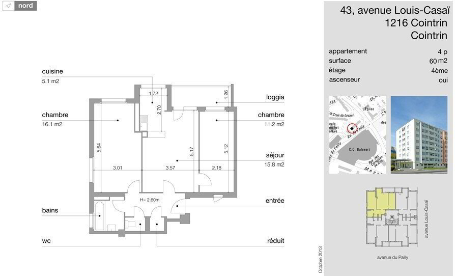 4 rooms Apartment for rent in Les Avanchets - image 1/7