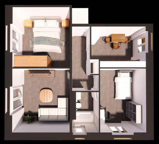 3 Zimmer Wohnung zu vermieten in Wünnewil - Bild 1/10