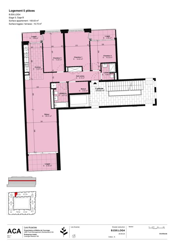 Appartamento di 5 locali in affitto a Les Acacias - immagine 1/5