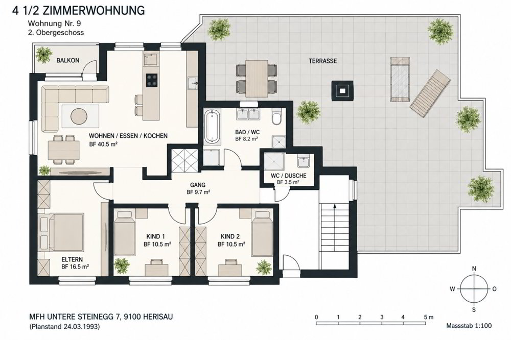 4.5 rooms Apartment to buy in Herisau - image 1/14
