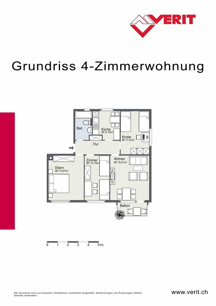 4 Zimmer Wohnung zu vermieten in Pfäffikon ZH - Bild 1/8