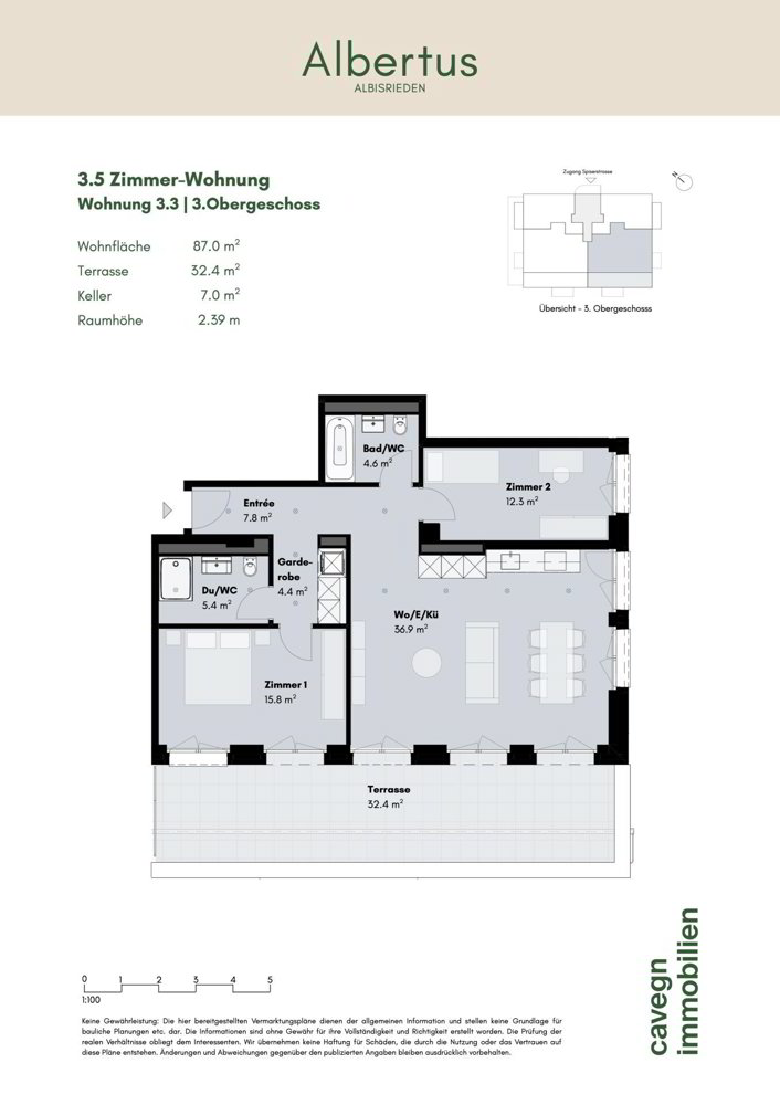 Appartamento di 3.5 locali in affitto a Zurigo - immagine 1/10