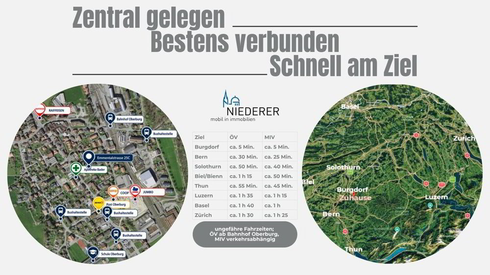 3 Zimmer Wohnung zu vermieten in Oberburg - Bild 1/7