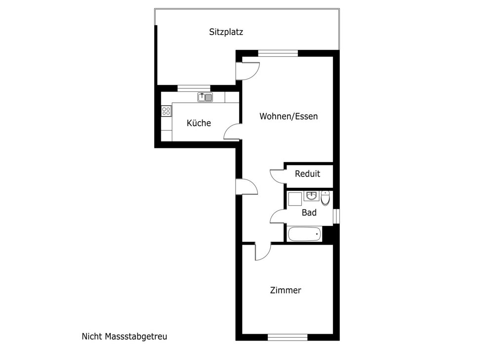 2.5 rooms Apartment to buy in Baar - image 1/12