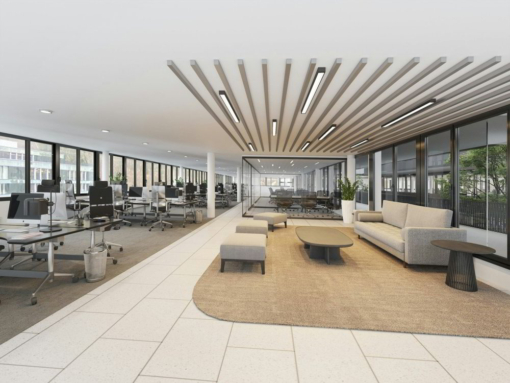 Büros, Praxis oder Showroom von 150 m² bis 1'120 m² mal anders: Lichtdurchflutet u. mit Pateo-Flair - Ansicht 4