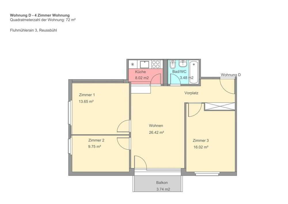 4 rooms Apartment for rent in Lucerna - image 1/11