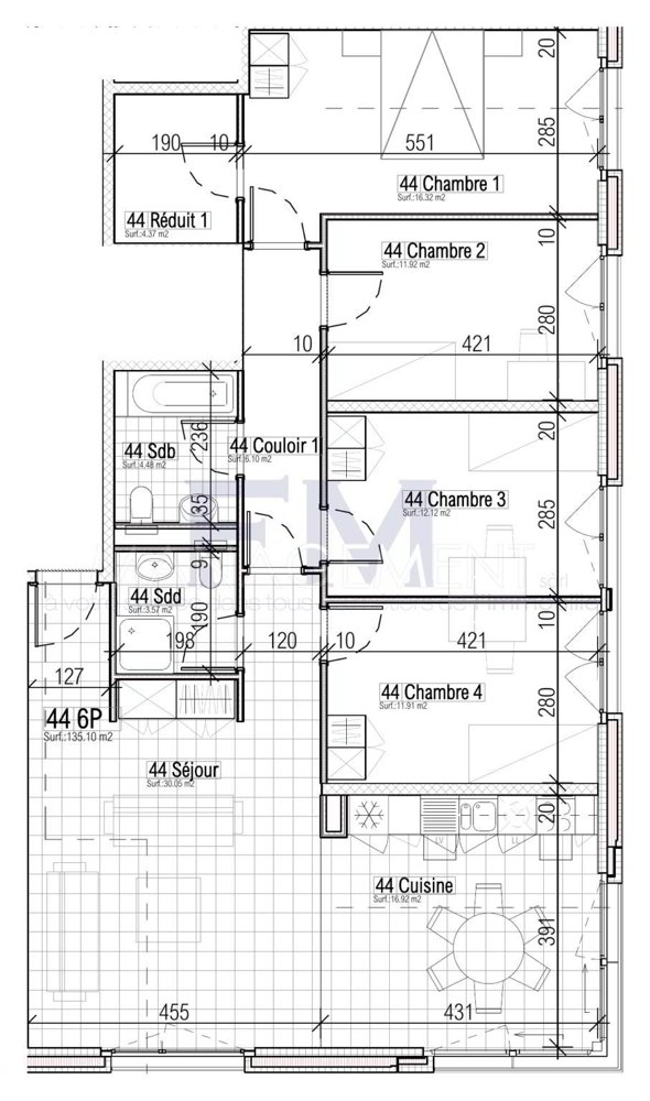 Appartamento di 6 locali in affitto a Conches - immagine 1/2