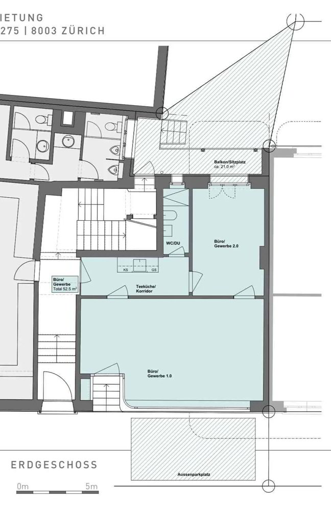 Rent a 53m² office in Zürich - Ansicht 5