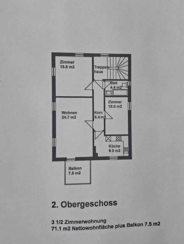 3.5 Zimmer Wohnung zu vermieten in St. Gallen - Bild 1/9