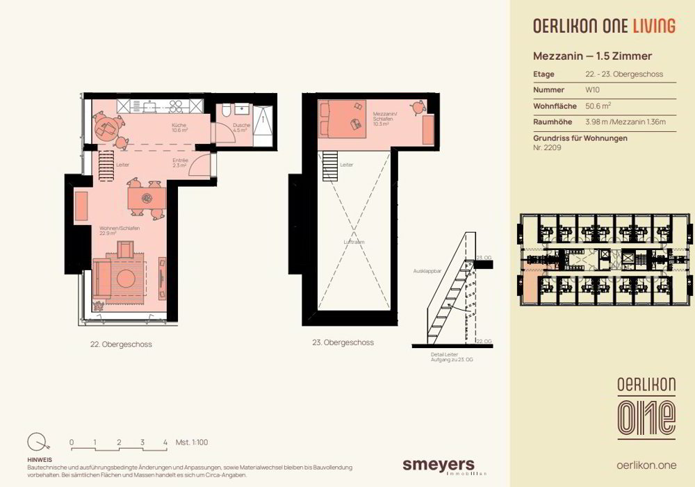 1 rooms Apartment for rent in Zurigo - image 1/8