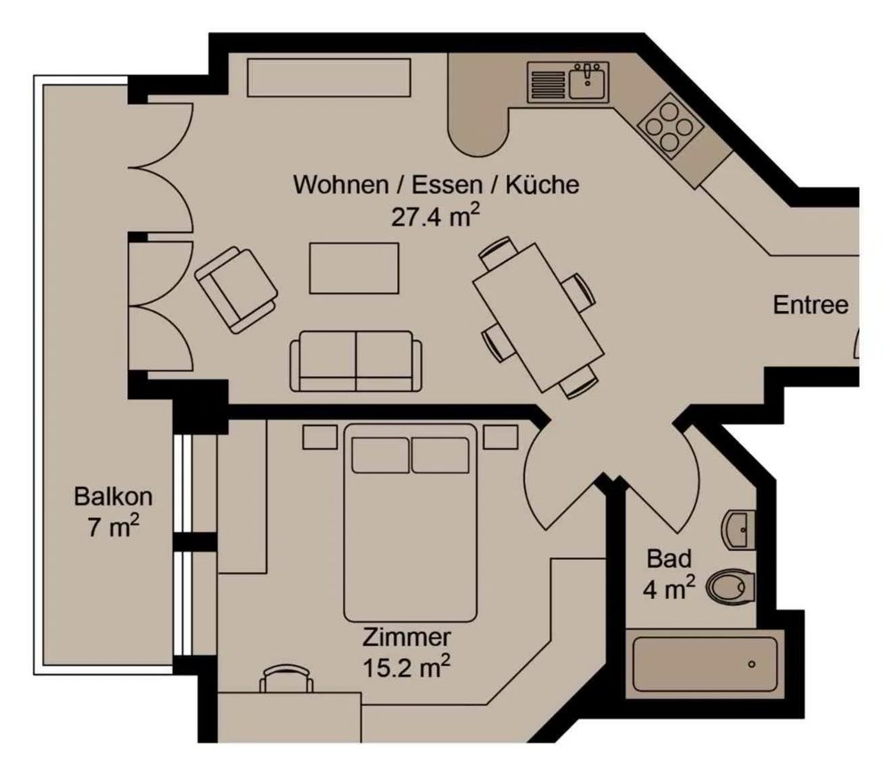 2.5 rooms Apartment to buy in Kriens - image 1/8