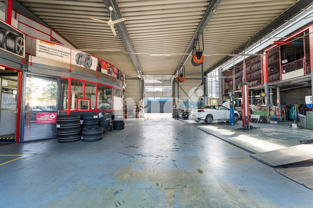 Garage avec réception, atelier et espaces de stockage à vendre à Givisiez - Mehr