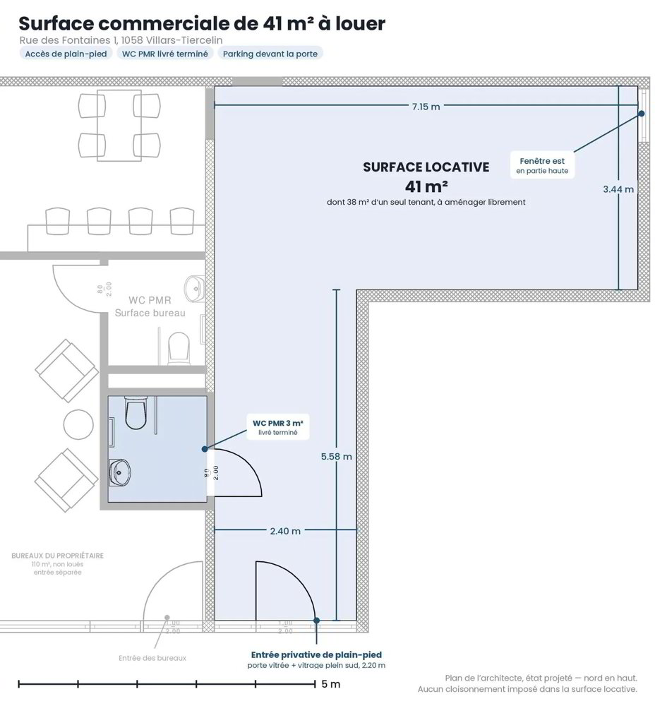 41 m² de plain-pied, avec votre propre entrée - Ansicht 4