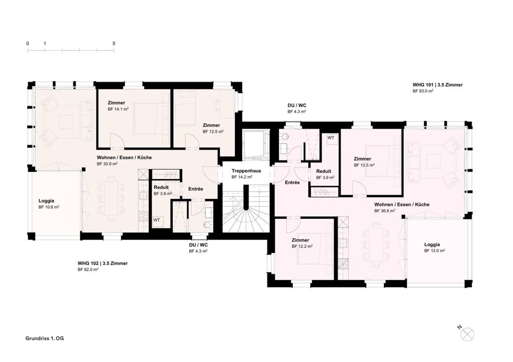 Appartamento di 3.5 locali in affitto a Gockhausen - immagine 1/11