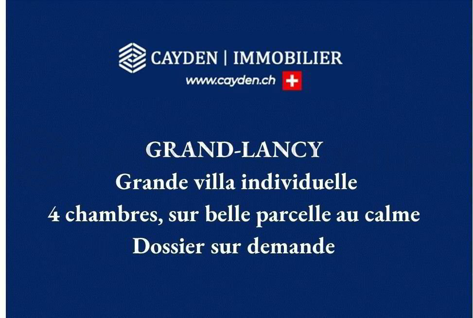 Casa di 8 locali in vendita a Grand-Lancy - immagine 1/1