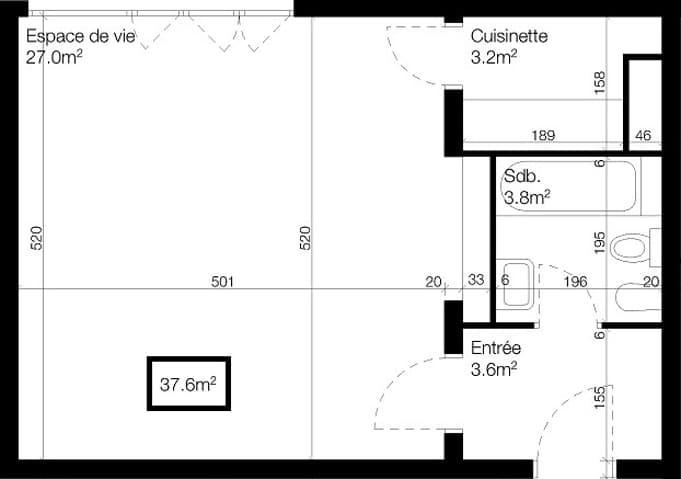 1.5 Zimmer Wohnung zu vermieten in Genève - Bild 1/6
