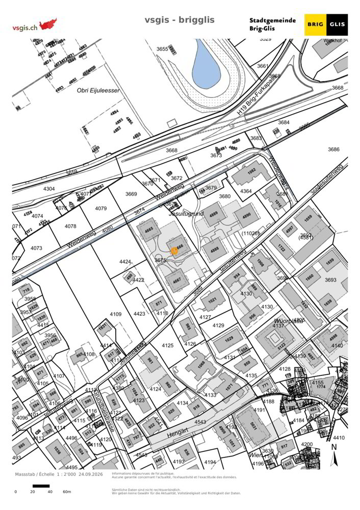 2.5 Zimmer Wohnung zu vermieten in Glis - Bild 1/21