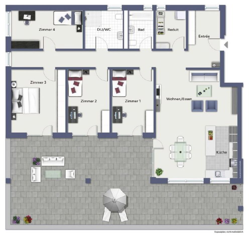 5.5 rooms Apartment for rent in Doppleschwand - image 1/12