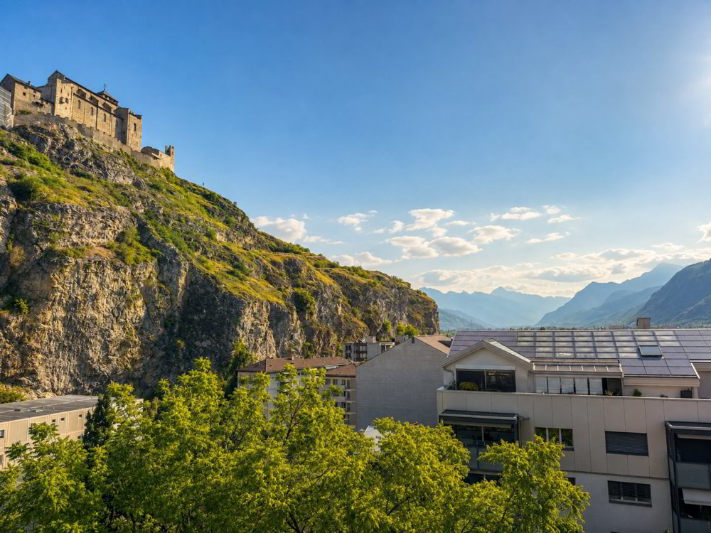 2 Zimmer Wohnung zu vermieten in Sion - Bild 1/12