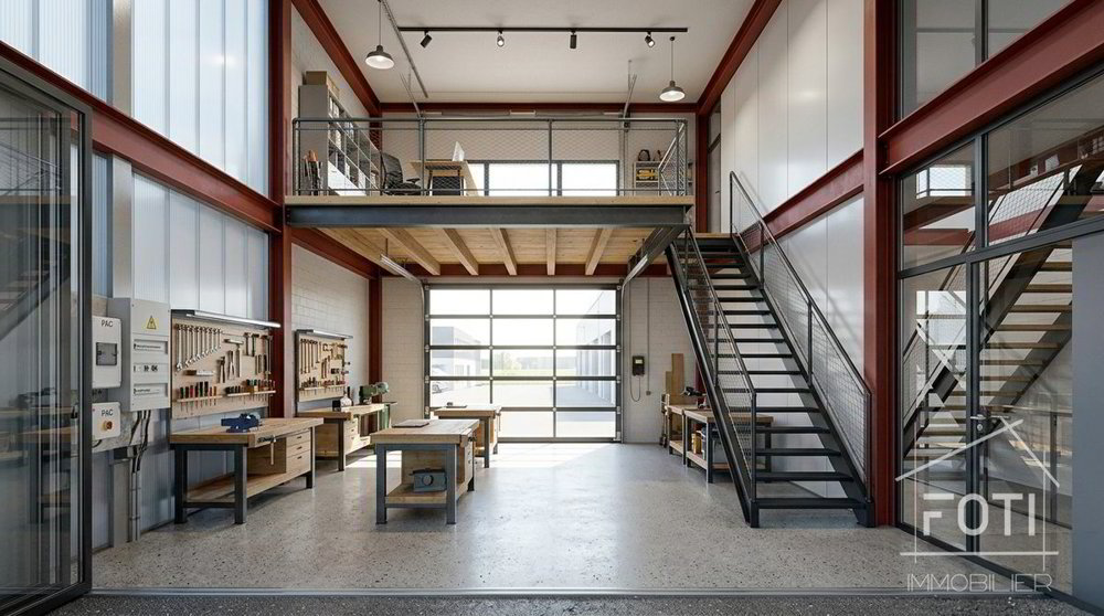 Local Commercial, Artisanal ou industriel modulable de 102 m² à Collombey-Muraz - Ansicht 3