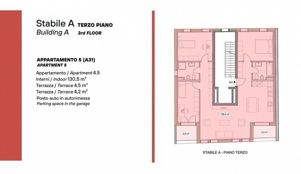 4.5 Zimmer Wohnung zum verkaufen in Giubiasco - Bild 1/12