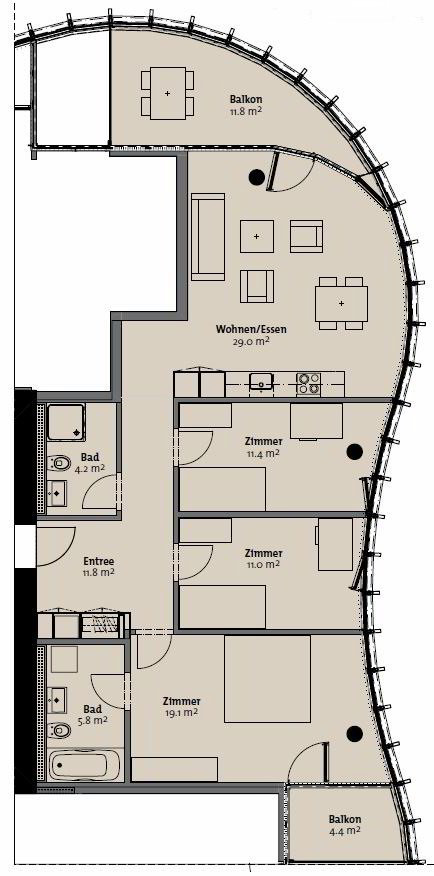 Appartement 4.5 pièces à louer à Lucerne - image 1/6