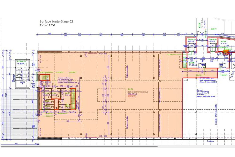 Vernier - ARCENTER - Bureaux 492 m² - 2ème étage A LOUER - Mehr