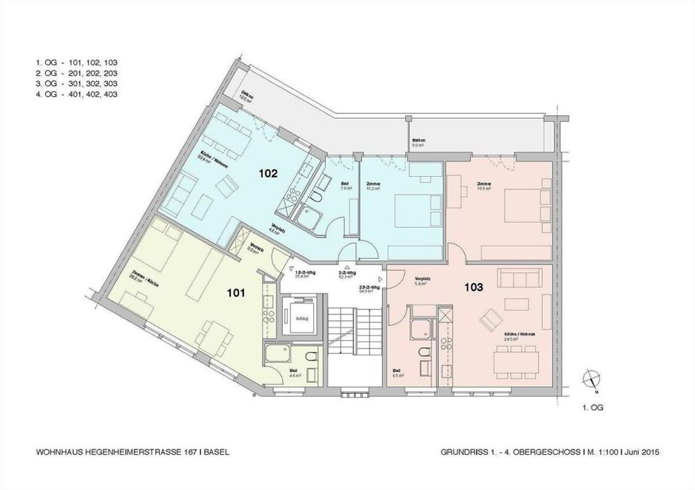 1 Zimmer Wohnung zu vermieten in Basilea - Bild 1/8
