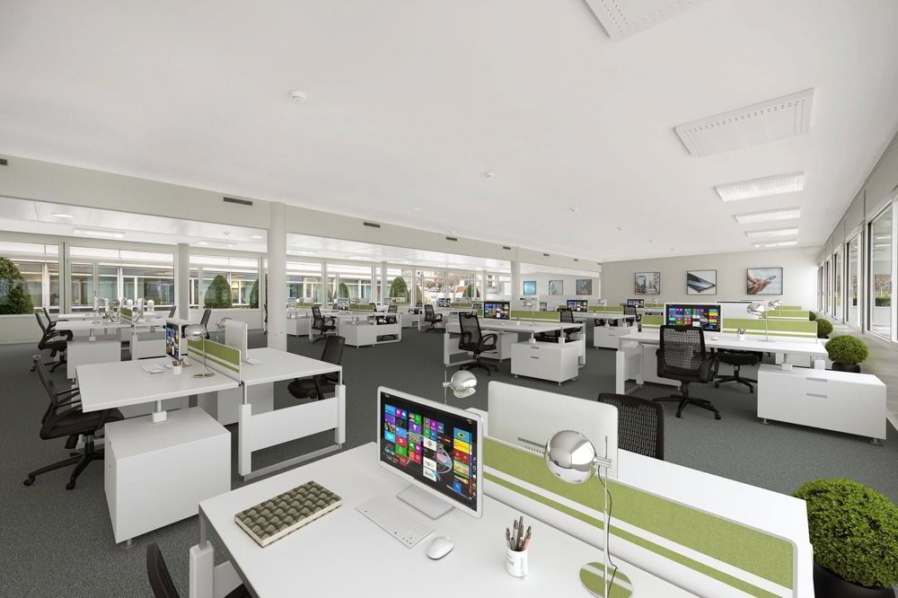 Ausgebaute Bürofläche mit ca. 612 m² in Kloten, per sofort verfügbar - Ansicht 2
