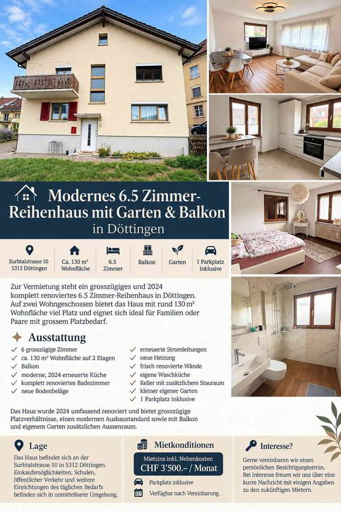Maison 6.5 pièces à louer à Döttingen - image 1/1