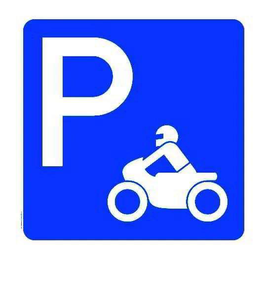 Motorrad Parkplatz in Tiefgarage