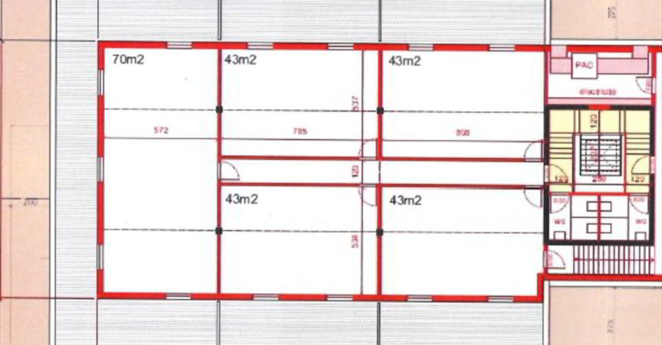 Bureau de 245 m² divisibles - Ansicht 4
