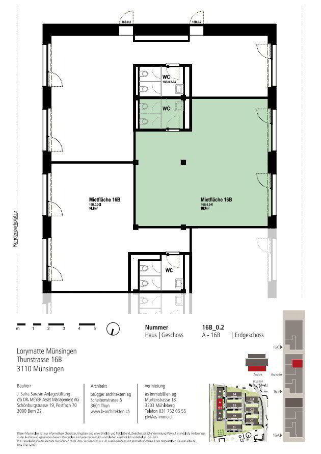 Bureau & Commerce null pièces à louer à Münsingen - image 1/6