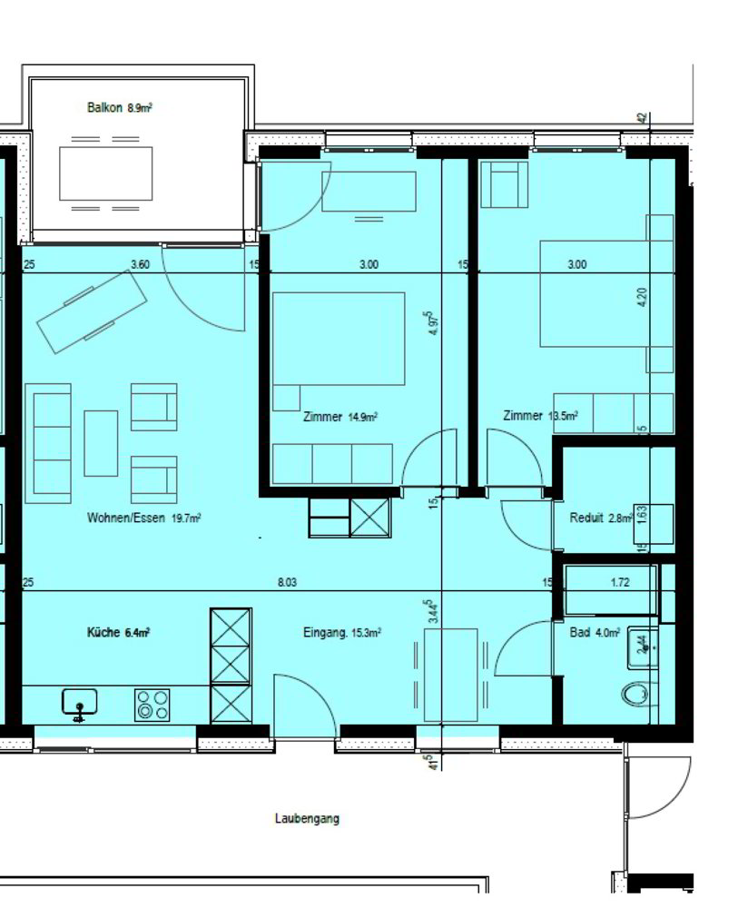 3.5 rooms Apartment for rent in Ostermundigen - image 1/5
