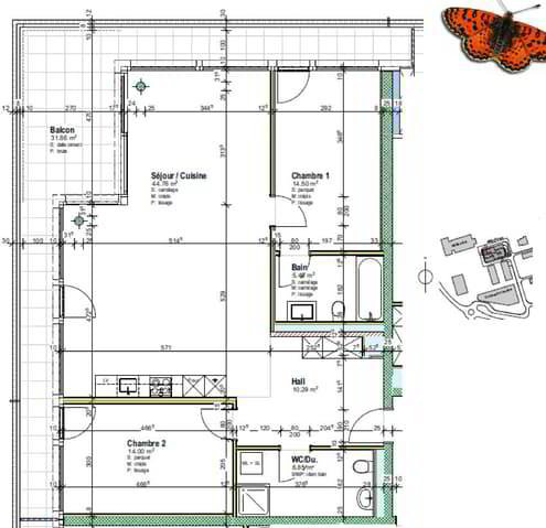 3.5 rooms Apartment for rent in Villars-sur-Glâne - image 1/12