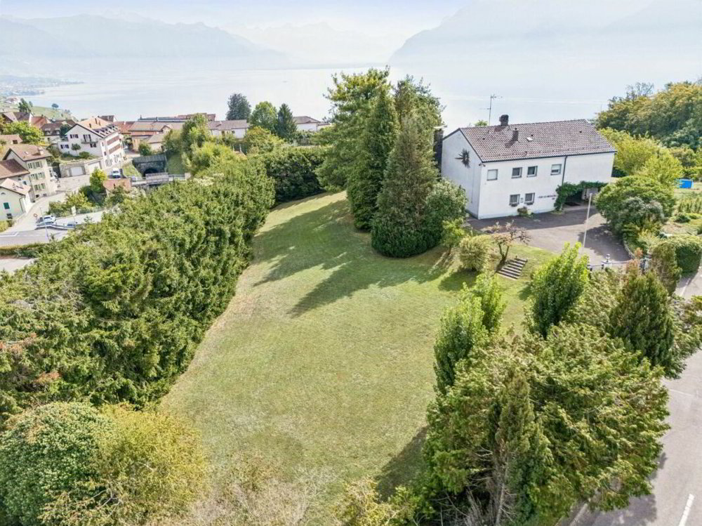 Zwei grosszügige Baulandparzellen mit eindrucksvollem Blick über den Genfersee - Ansicht 2