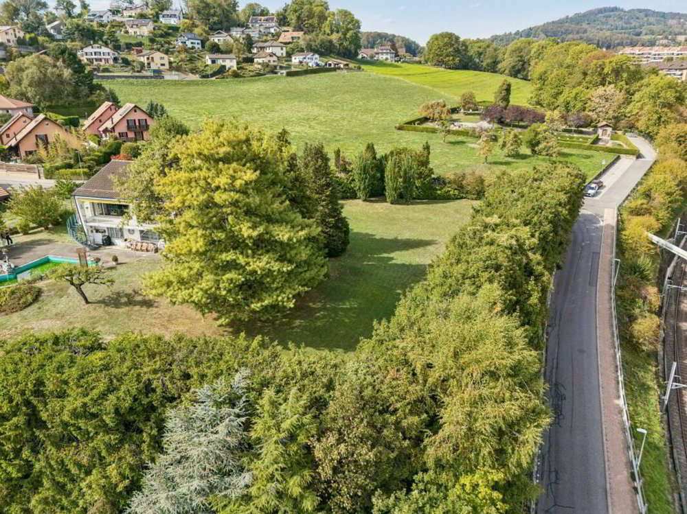 Zwei grosszügige Baulandparzellen mit eindrucksvollem Blick über den Genfersee - Ansicht 4