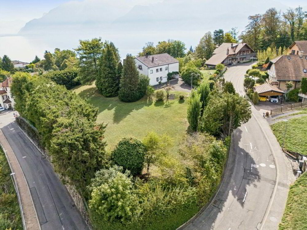 Zwei grosszügige Baulandparzellen mit eindrucksvollem Blick über den Genfersee - Ansicht 5