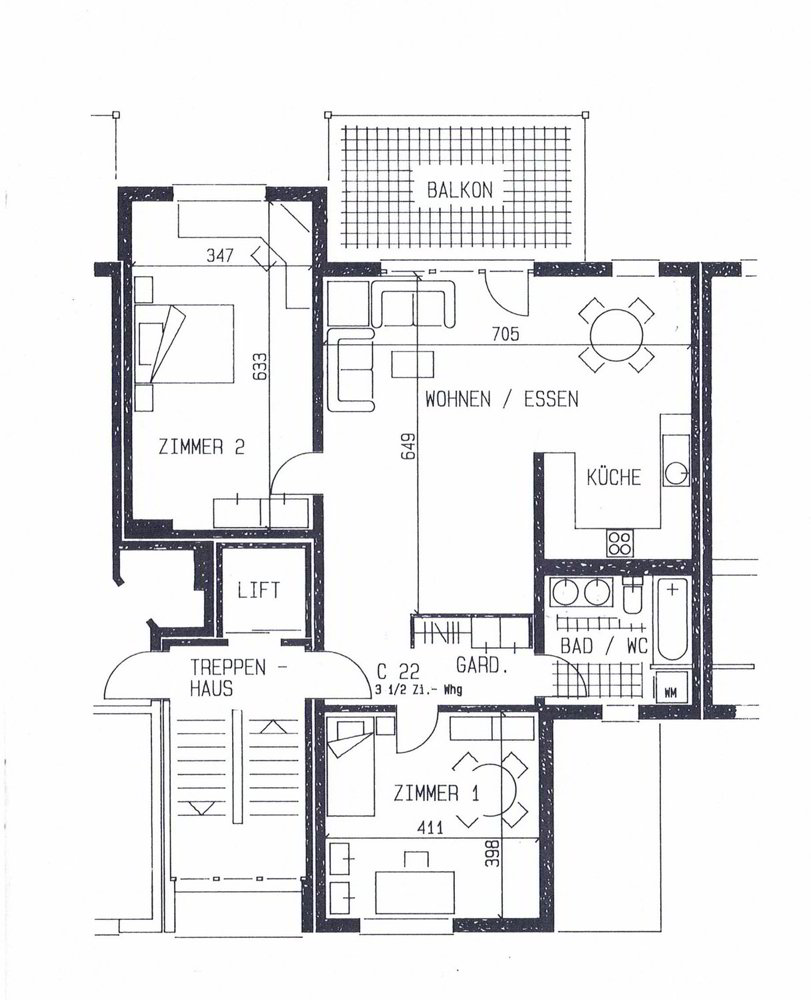 3 rooms Apartment for rent in Aarau - image 1/8