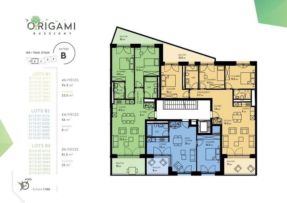 3 rooms Apartment for rent in Bussigny - image 1/11