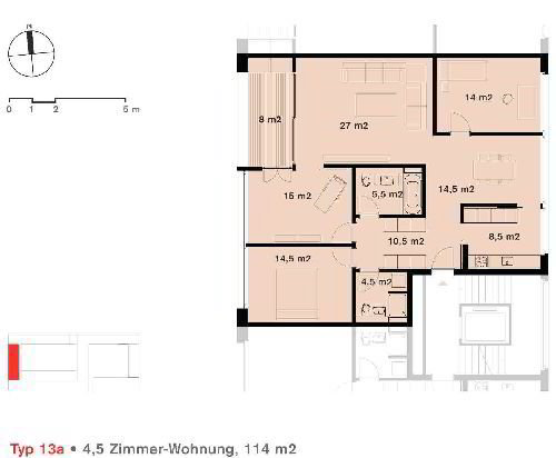 Appartamento di 4.5 locali in affitto a Zurigo - immagine 1/6