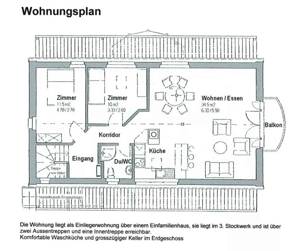 3.5 rooms Apartment for rent in Bülach - image 1/9