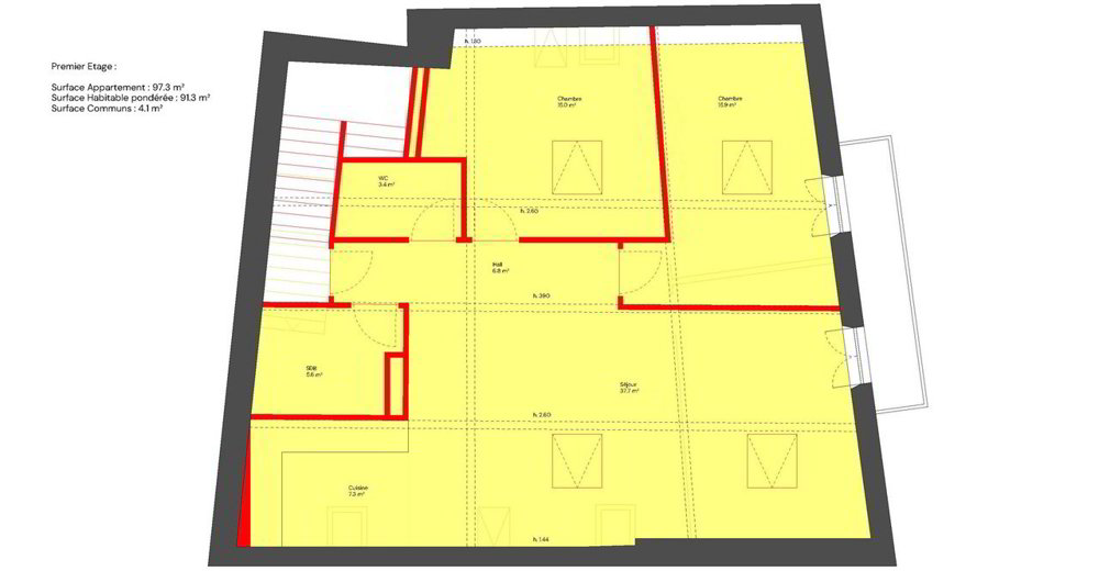 MAISON VILLAGEOISE OFFRANT LA POSSIBILITÉ DE CRÉER DEUX APPARTEMENTS - Mehr