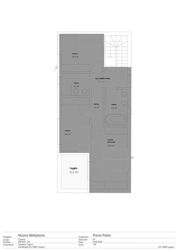 Terrain à bâtir en vente à Caslano - Réf SP022 - Ansicht 3